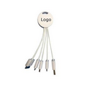 Multi-function 4 in 1 Charging Cable